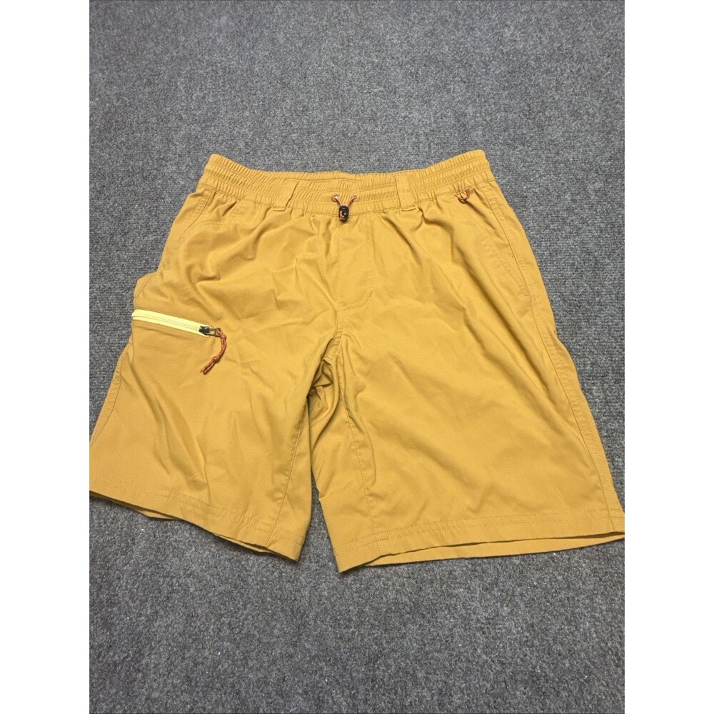 Mens REI Co Op Trailmade Shorts Birch Brown Trail Made Zip Pocket Hiking Size S